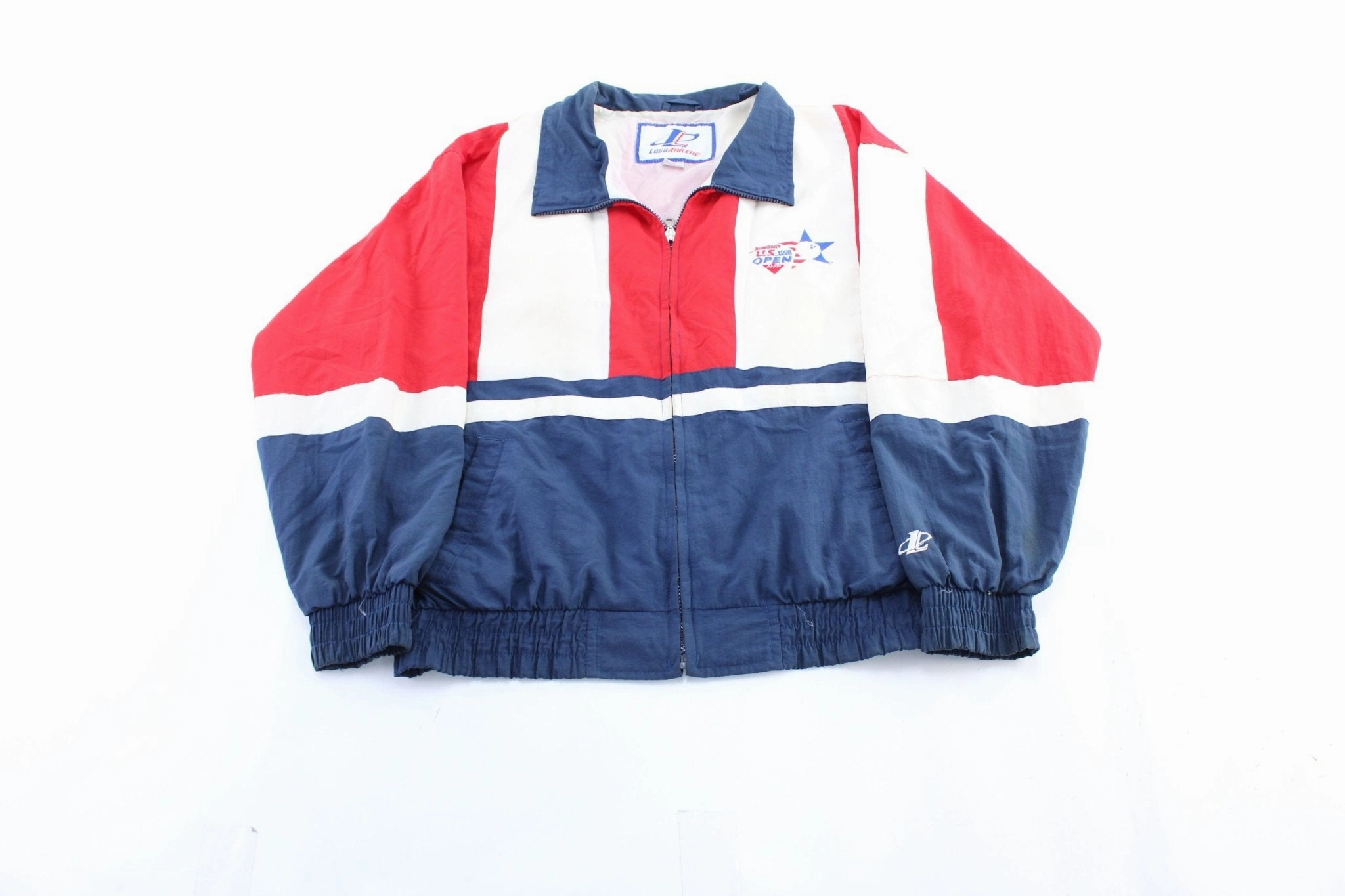 1998 U.S. Open Bowling Embroidered Logo Athletic Zip Up Jacket popular among fashionistas challenge