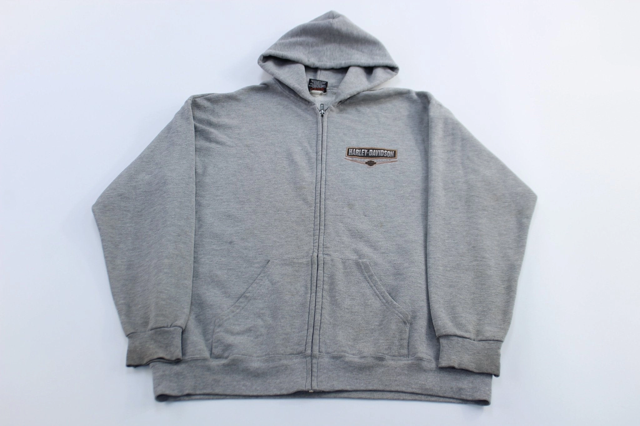 AbrasionResistant 2000 Harley Davidson Motorcycles Billerica, Massachusetts Zip Up Hoodie