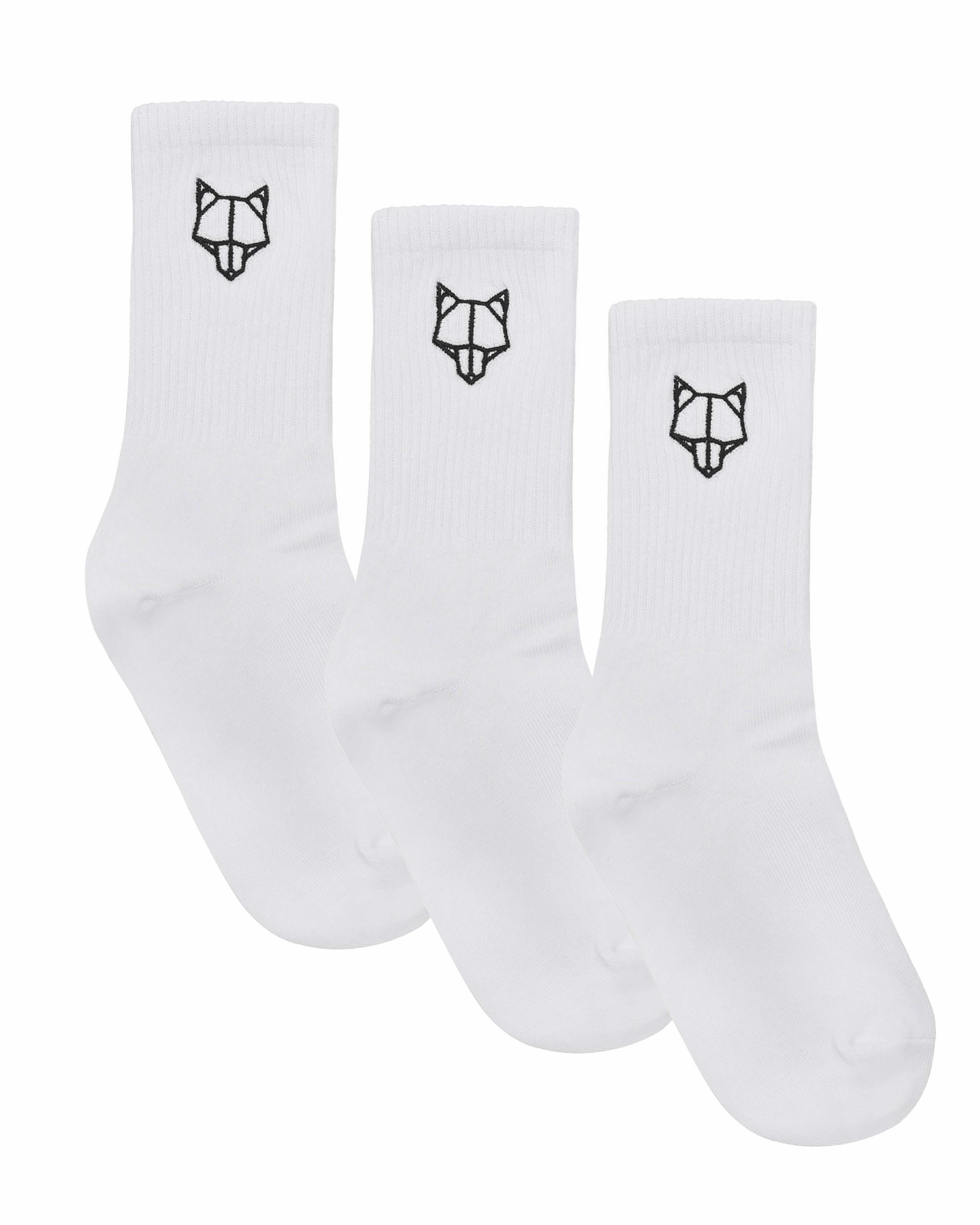 Minimal Mood 3 Pack Mens Socks White