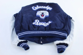 70's Cedaredge Bruins Embroidered Varsity Jacket Fresh Look