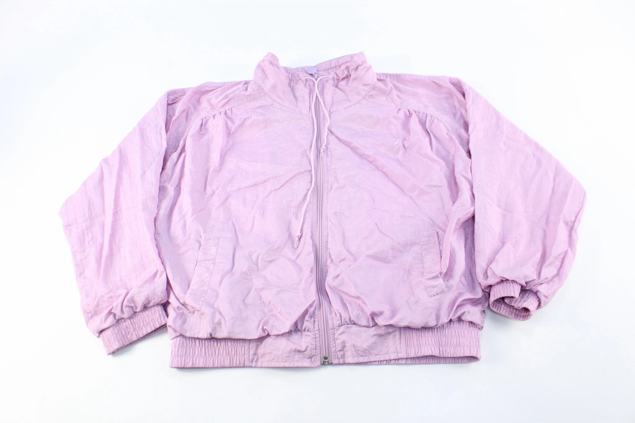 Journal 80's Adidas Embroidered Logo Purple Zip Up Jacket