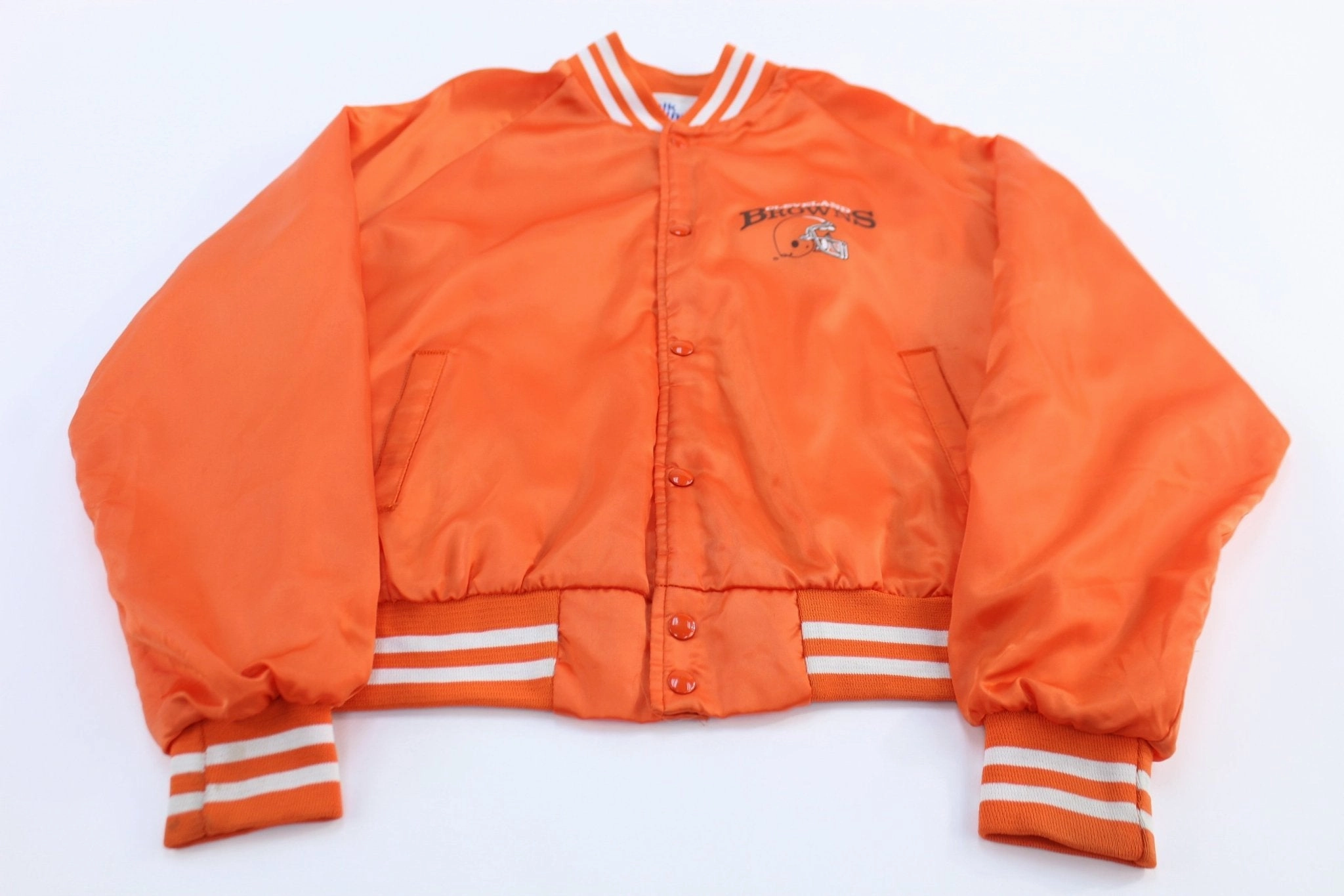 80's Chalk Line Denver Broncos Satin Bomber Jacket Quality baristas