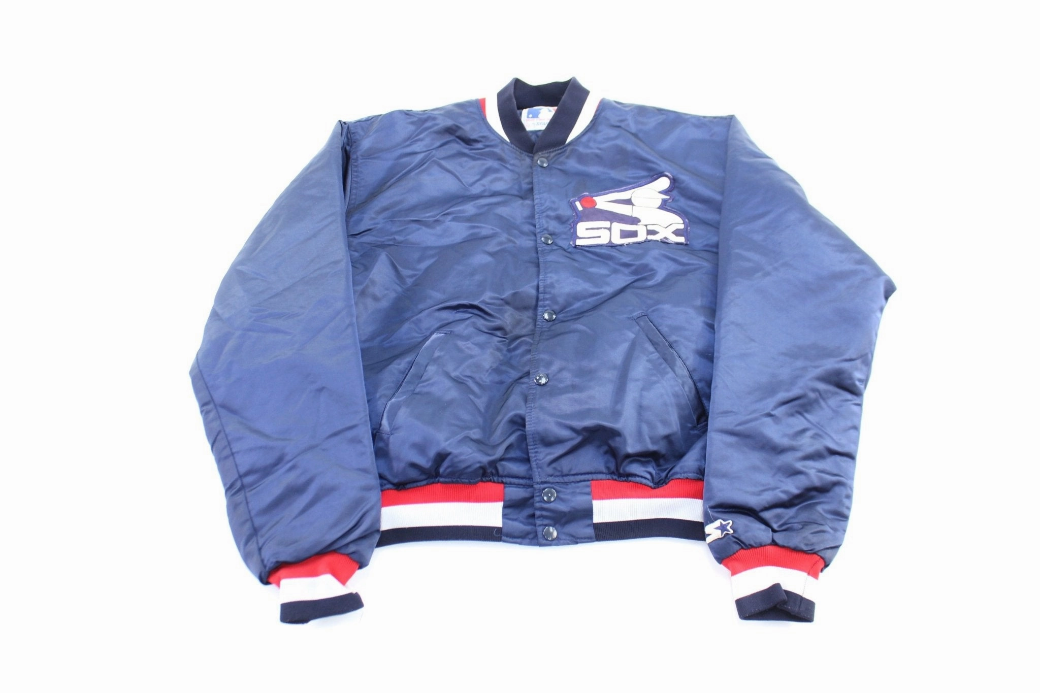 80's Chicago White Sox Starter Embroidered Logo Bomber Jacket Warm Shield HeatRegulating