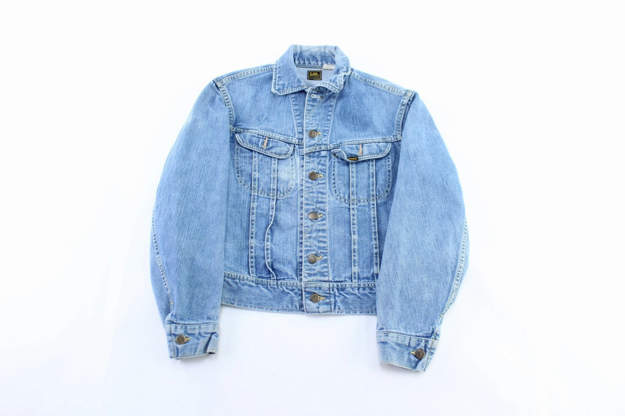 80's Lee Denim Jacket Button Closure Fashion Ease