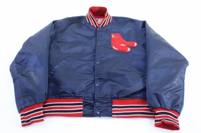 90's Boston Red Sox Baseball Starter Bomber Jacket Windproof Technology Weatherproof Shell