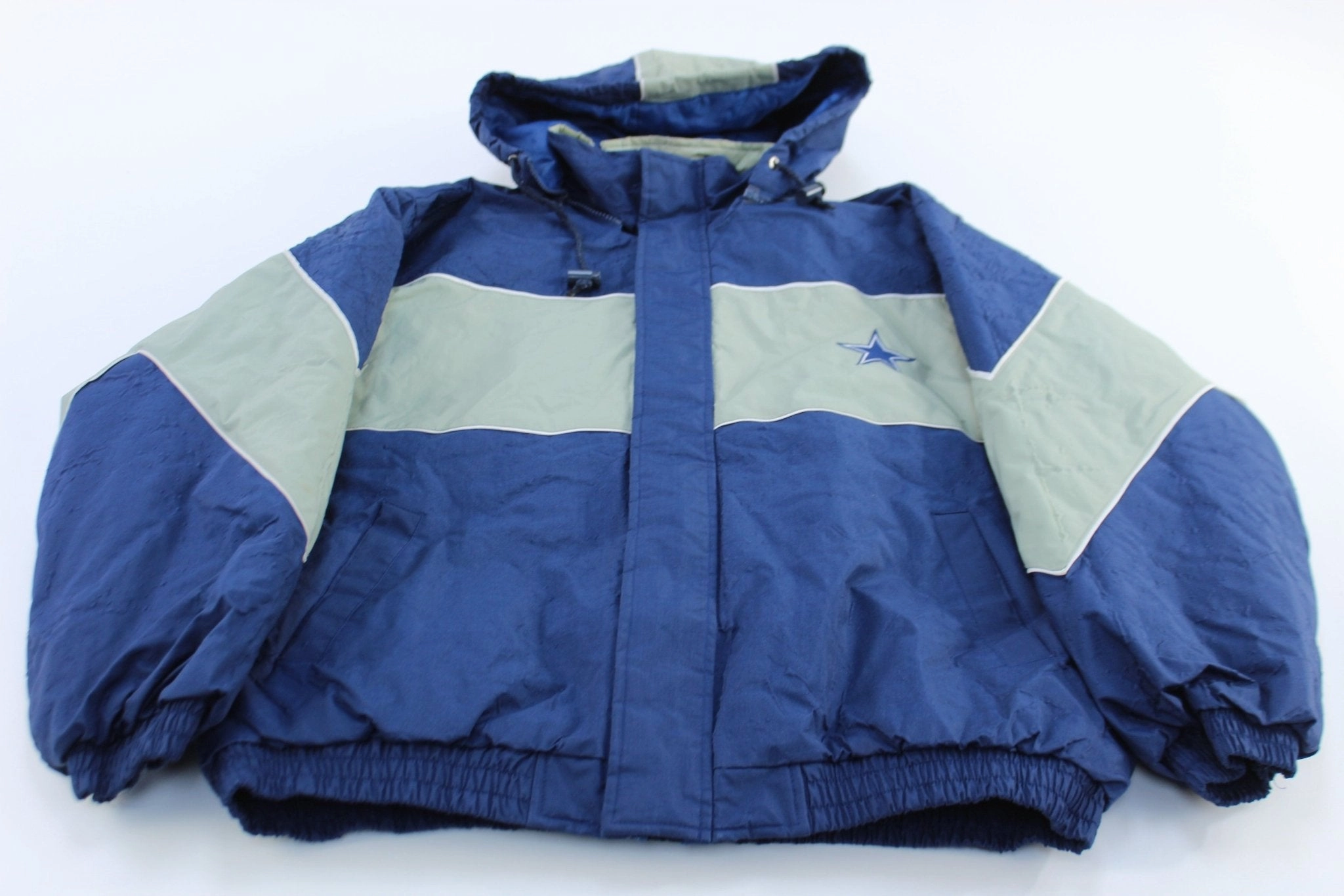 90's Dallas Cowboys Football Jeff Hamilton Zip Up Jacket Hint