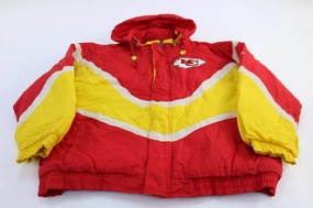 90's Kansas City Chiefs Embroidered Apex One Zip Up Jacket Premium Fit