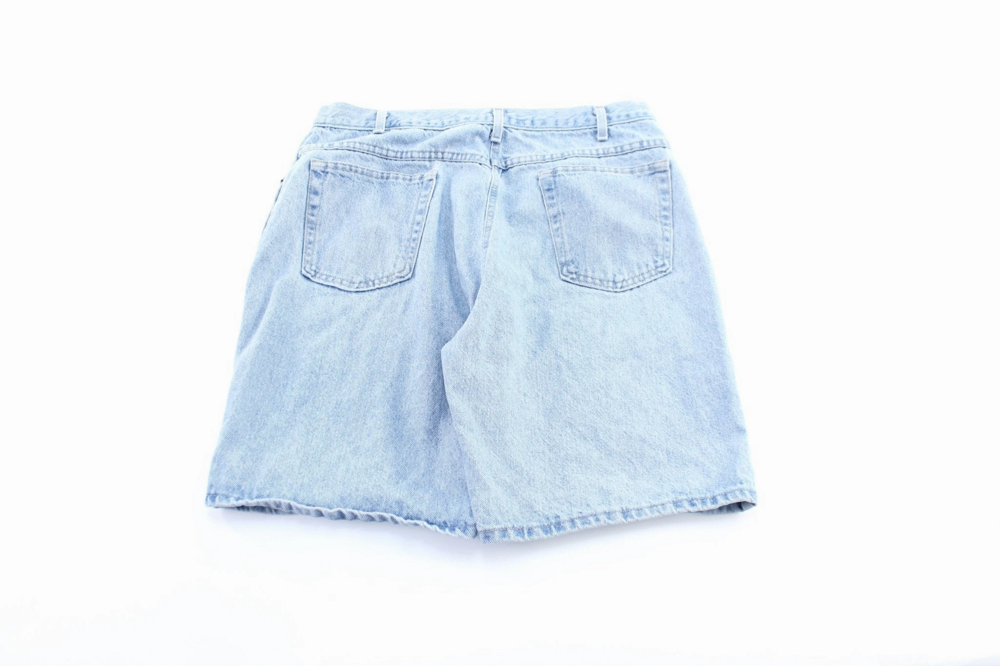 90's Light Wash Denim shorts Core Movement Flexible Ankle Cuffs