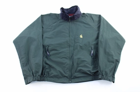 Practical Wear skier 90's Nautica Embroidered Logo Green Zip Up Jacket