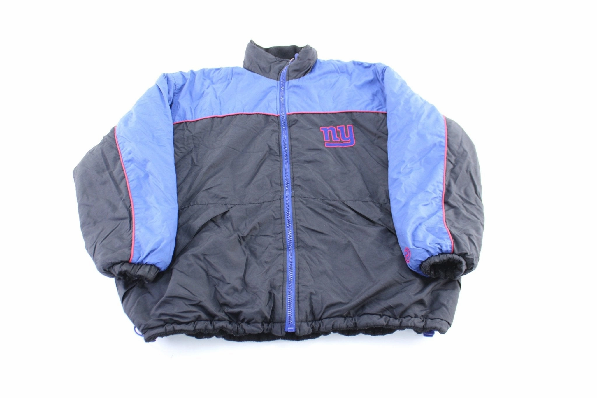 90's New York Giants Embroidered Reversible Zip Up Jacket Introduce