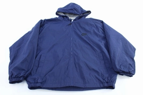 suitable for weekend getaways 90's Nike Embroidered Logo Full Zip Hooded Jacket