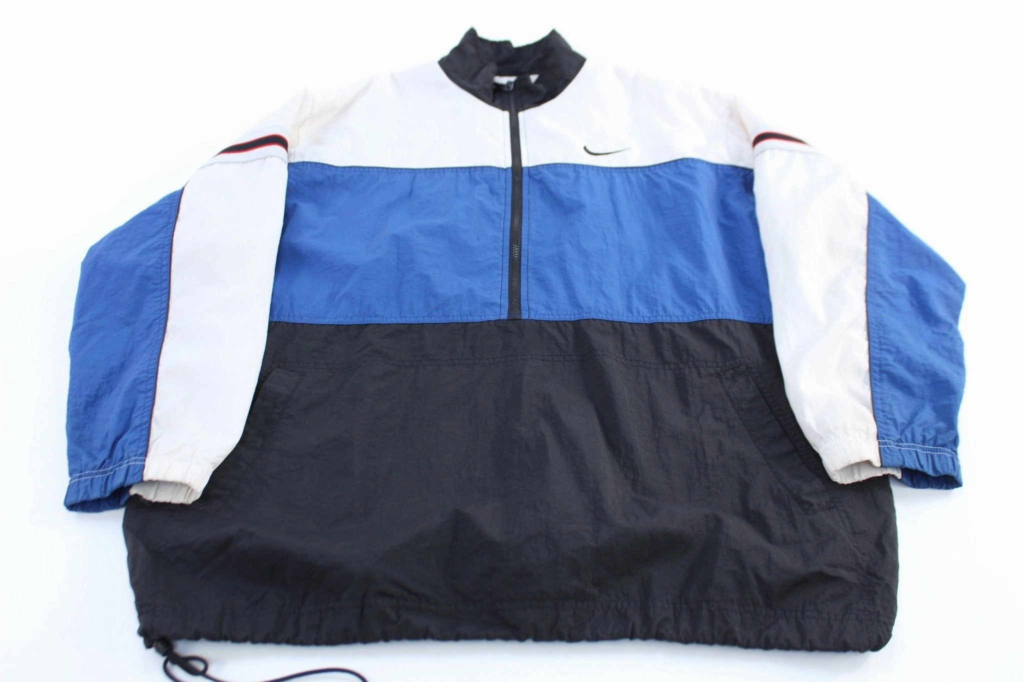 90's Nike Embroidered Logo Multicolor Full Zip Parka Jacket Fast Living Office