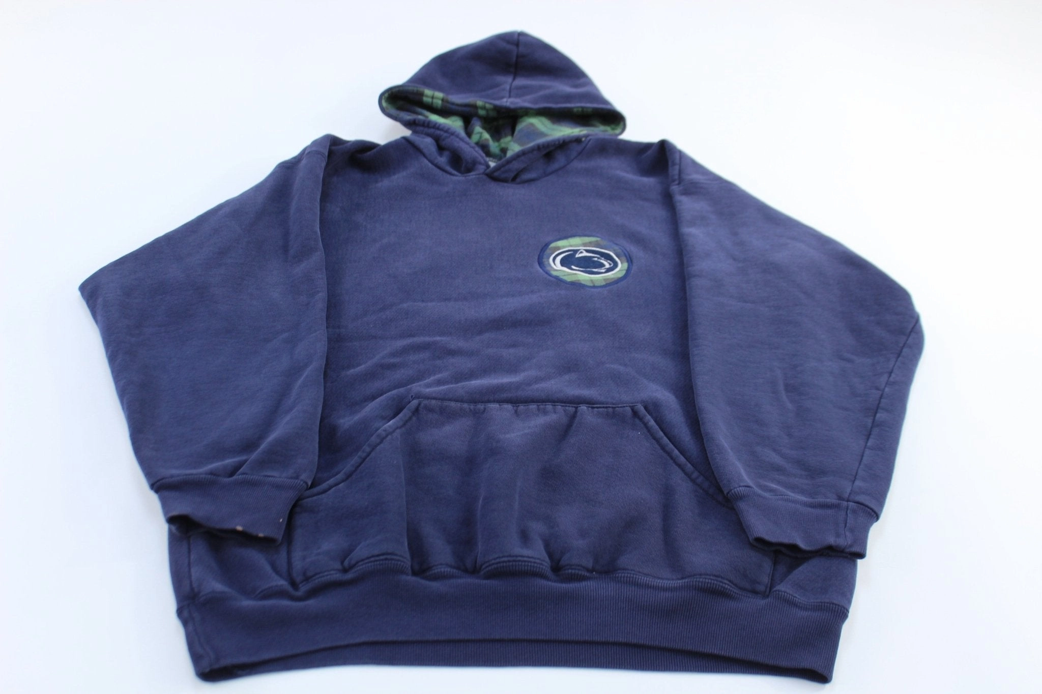 90's Penn State University Embroidered Blue Pullover Hoodie Probability Flexible Motion