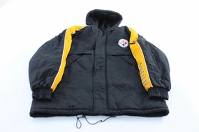 90's Pittsburgh Steelers Embroidered Puma Zip Up Jacket fall season