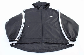 90??s Polo Sport Black & White Full Zip Windbreaker Full length Flexible Outerwear