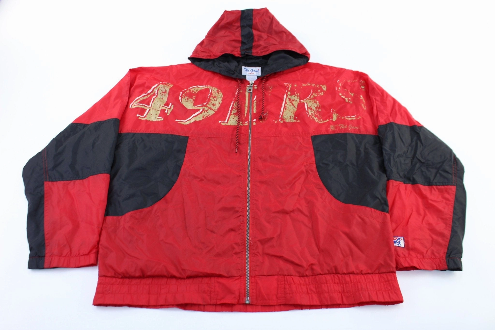 90's San Francisco 49ers Black & Red Zip Up Jacket Congratulate Situation