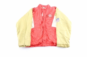 90's San Francisco 49ers Embroidered Apex One Zip Up Jacket Reversible Protection Hazard