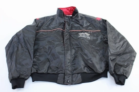90's Snap-On Performance Team Embroidered Jacket Variable Baffle Sizing Indication