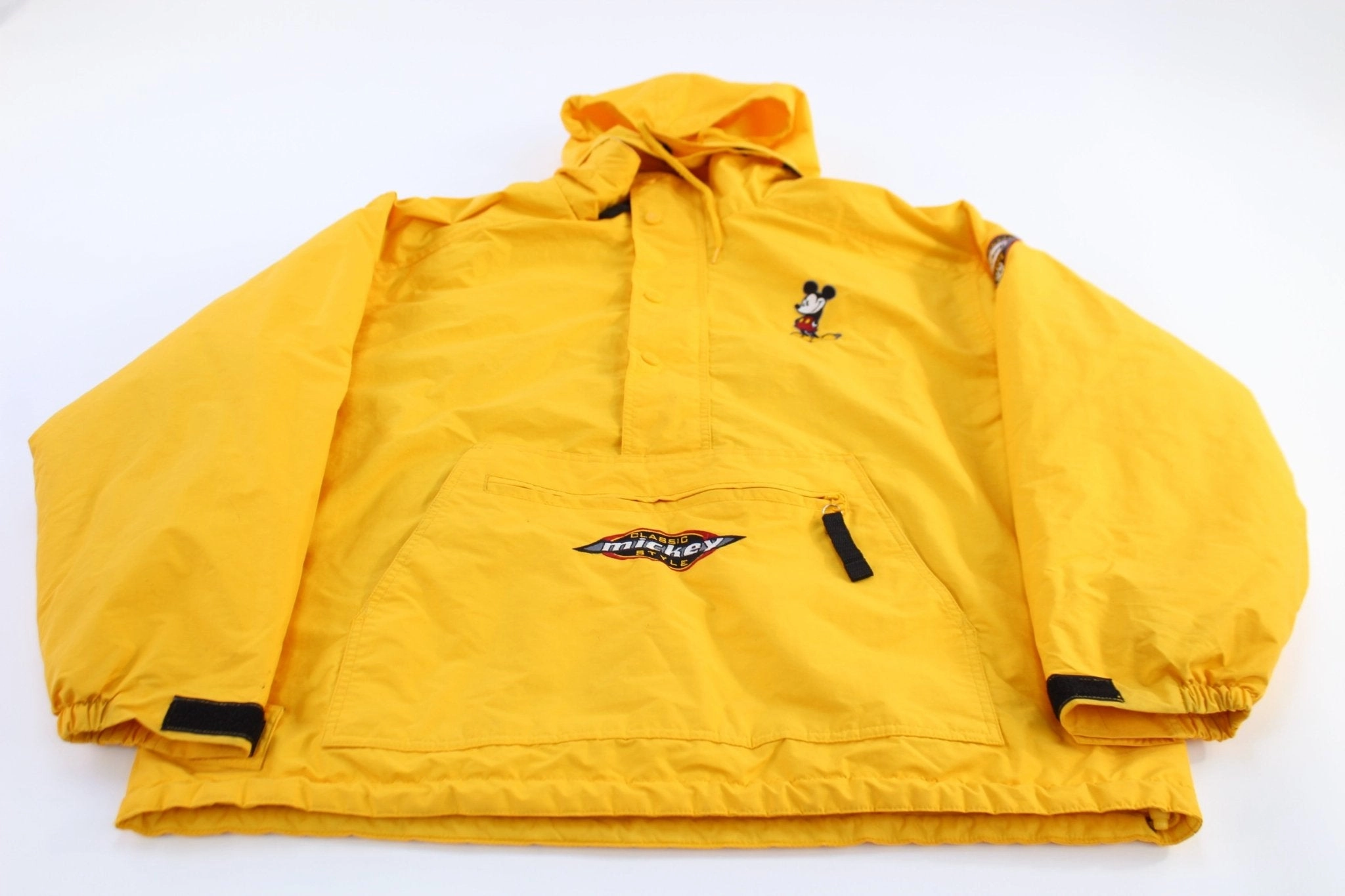 Outdoor Core Sustainable 90's The Disney Store Yellow Pullover Hooded Jacket