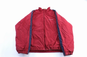 90's Tommy Hilfiger Embroidered Logo Red & Blue Striped Zip Up Jacket Reunion