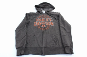 Women's Harley Davidson Motorcycles Mansfield, Ohio Zip Up Hoodie Puncture Resistant Material