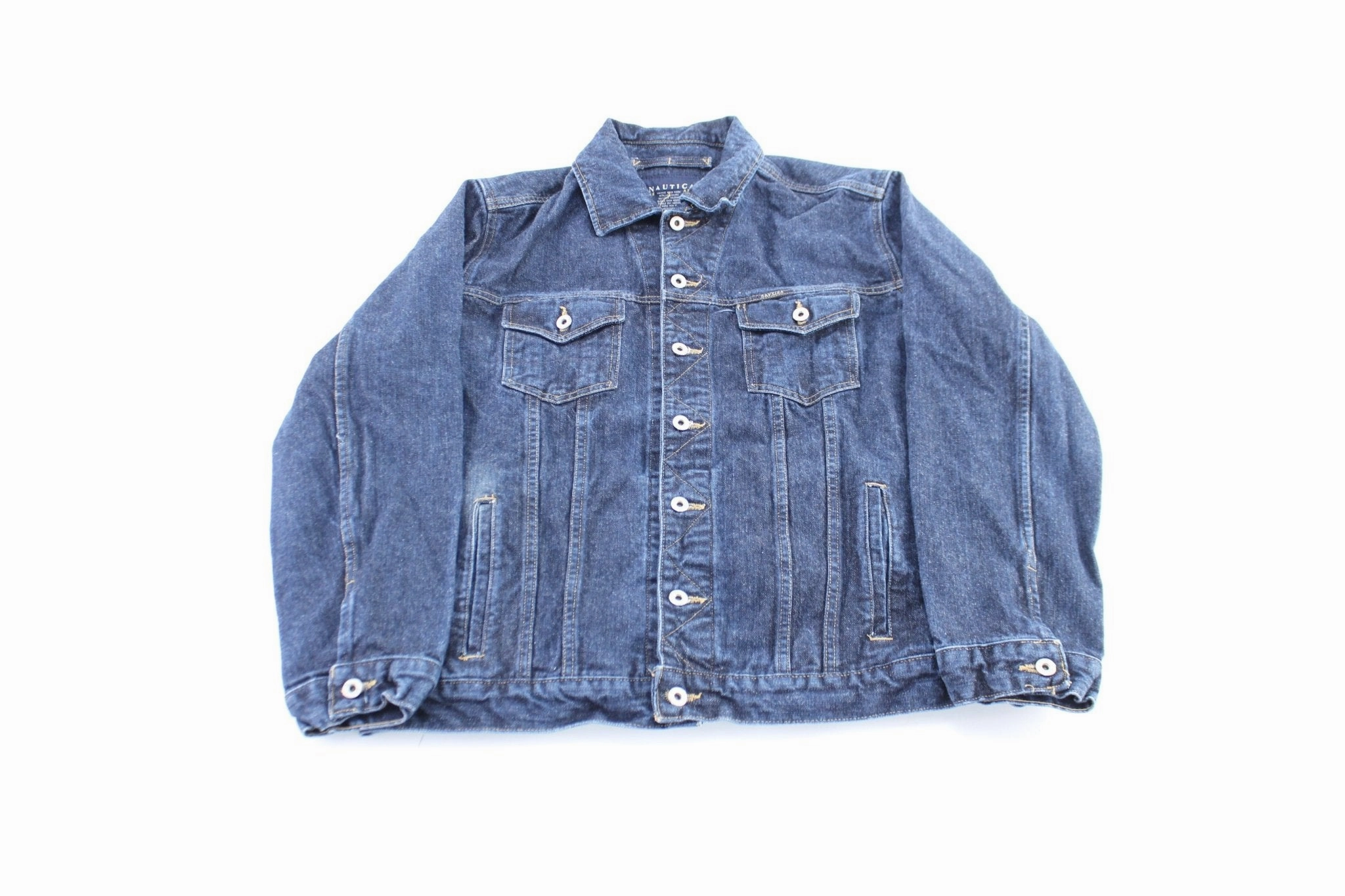 Surfer Nautica Jeans Company Dark Wash Denim Jacket