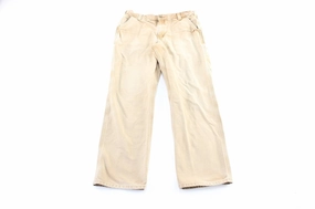 All Day Comfort Fit Sleek Cut Carhartt Logo Patch Tan Carpenter Pants