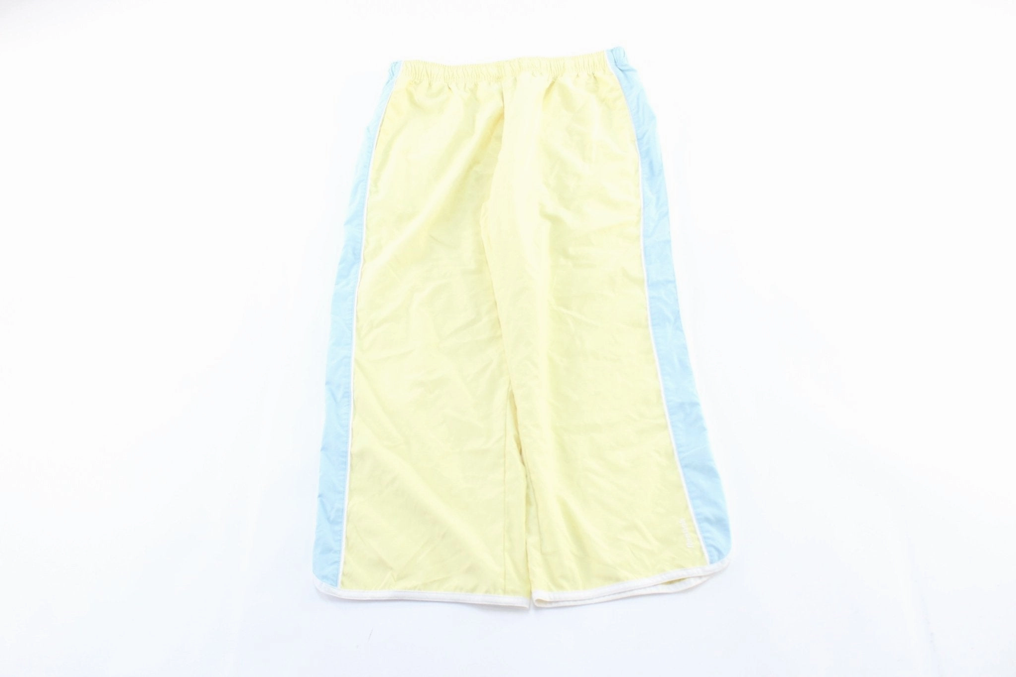 Easy Care Fabric Finish Women's Reebok Embroidered Logo Yellow & Blue Pants