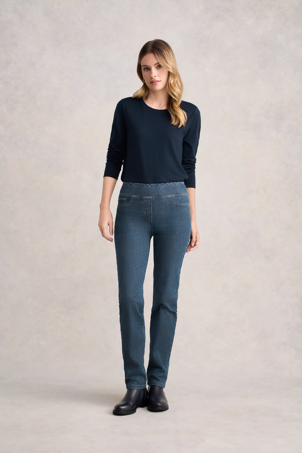 Bengajean? Straight Leg - Indigo Grey Wash Relaxed Style Neutral