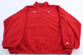 Adidas Embroidered Logo Tampa Bay Buccaneers Fleece Pullover label Wind-Resistant Protection