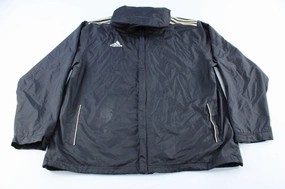 Adidas Logo Embroidered Black Parka Jacket Transform quick dry