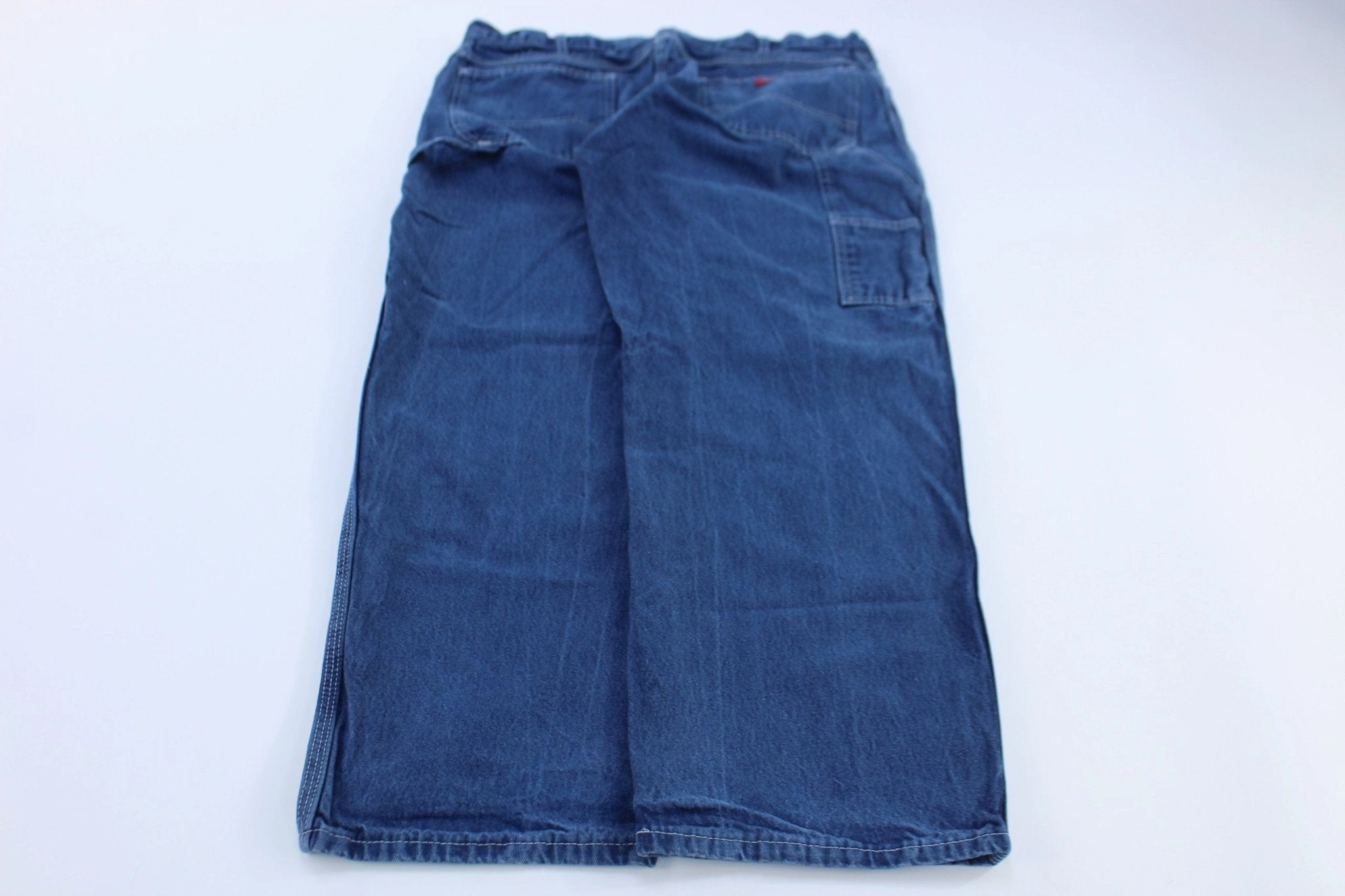 Essential Fit Plus-size option Dickie's Logo Patch Dark Wash Denim Carpenter Jeans