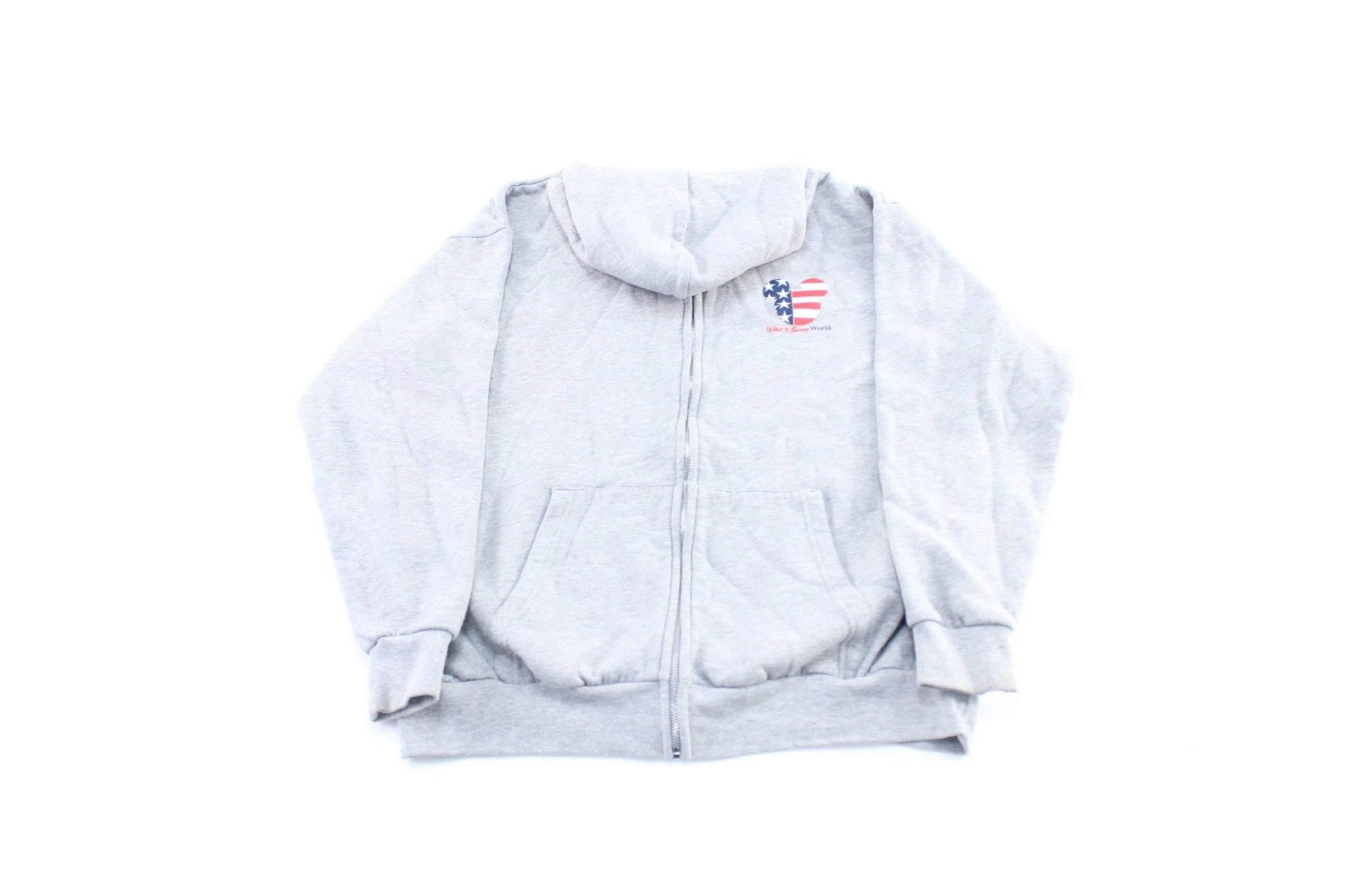 Vintage Walt Disney World USA Zip Up Hoodie Light Motion