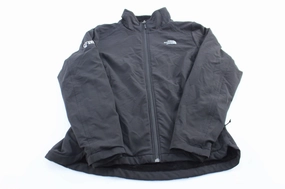 Women's The North Face Embroidered Logo Black Zip Up Jacket Odor Resistant