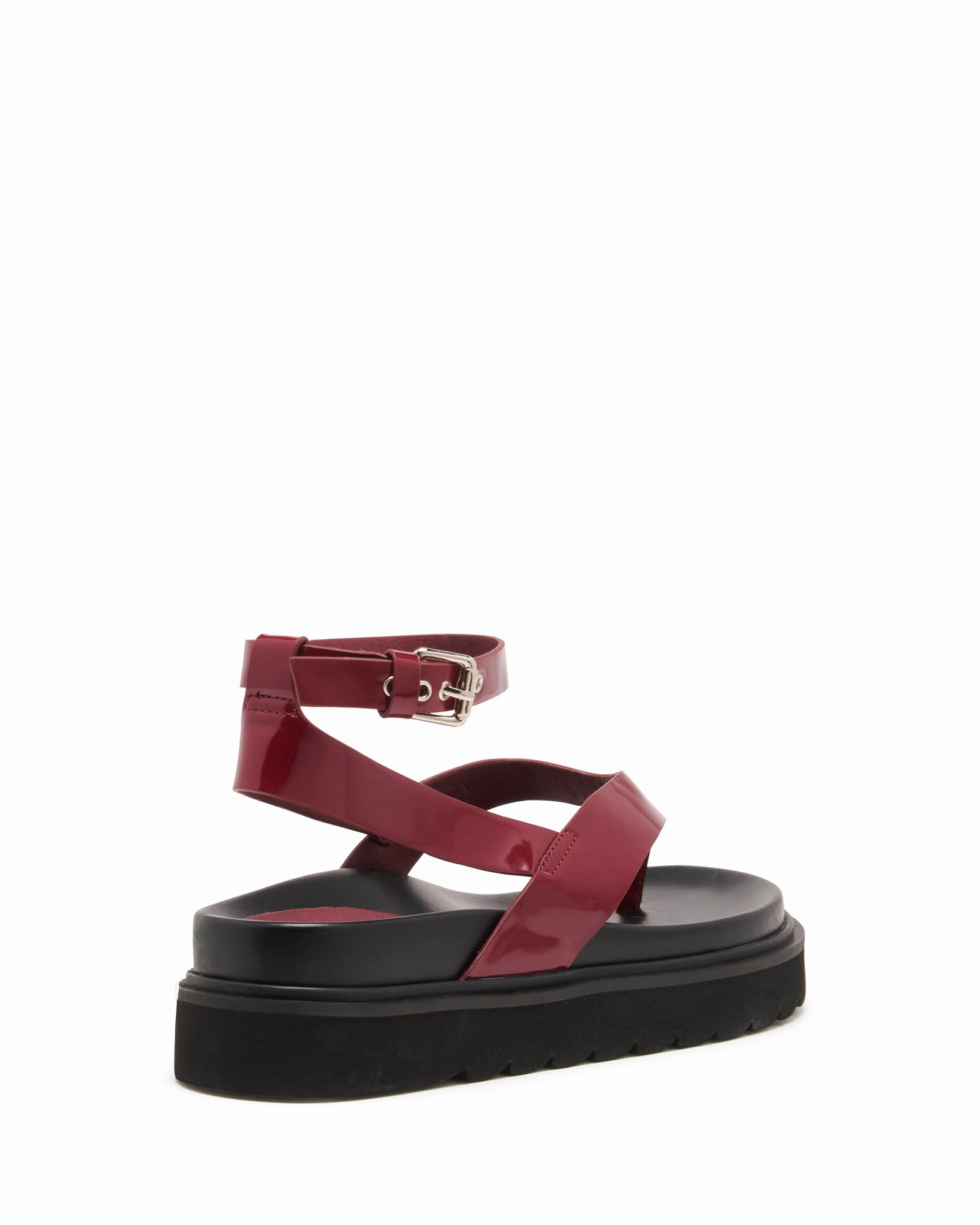 Visa Sandal Bordeaux Patent Simple Glam