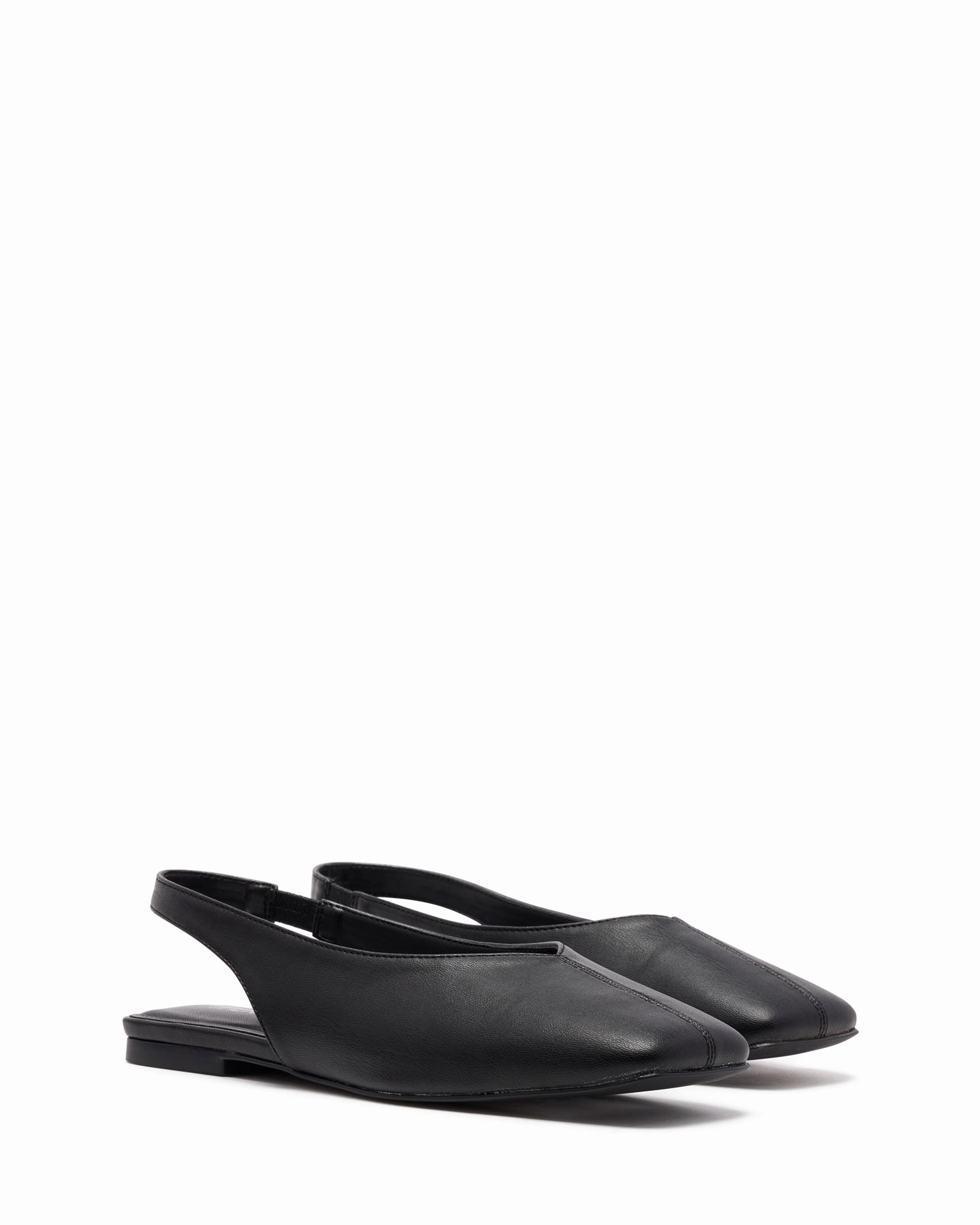 Day-to-Night Style Street View Graze Slingback Flat Black