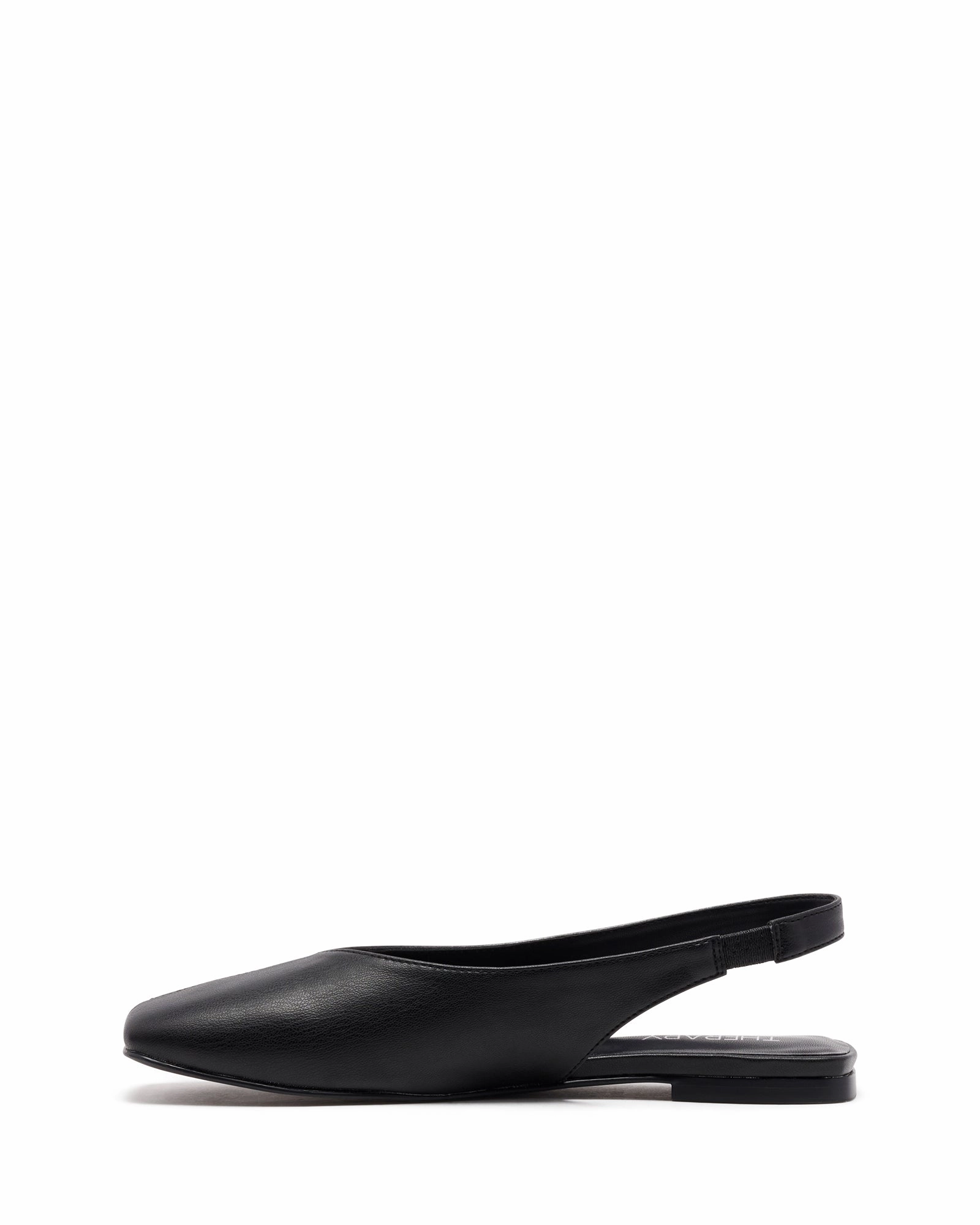 Graze Slingback Flat Black Park Glow Practical Cushioning