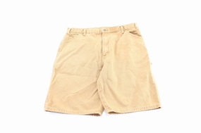 Sporty Layers Layer-Friendly Dickie's Logo Patch Tan Carpenter Shorts