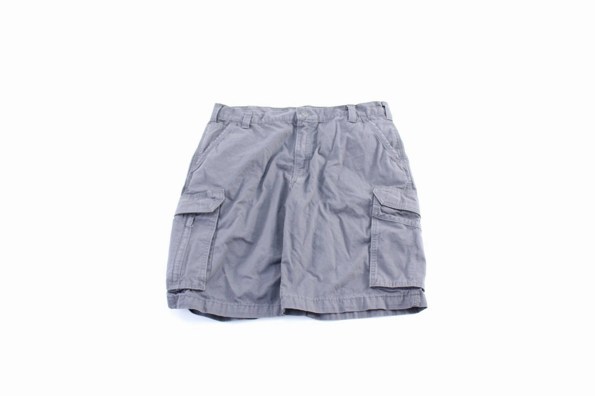 Carhartt Logo Patch Grey Cargo Shorts Heat Control