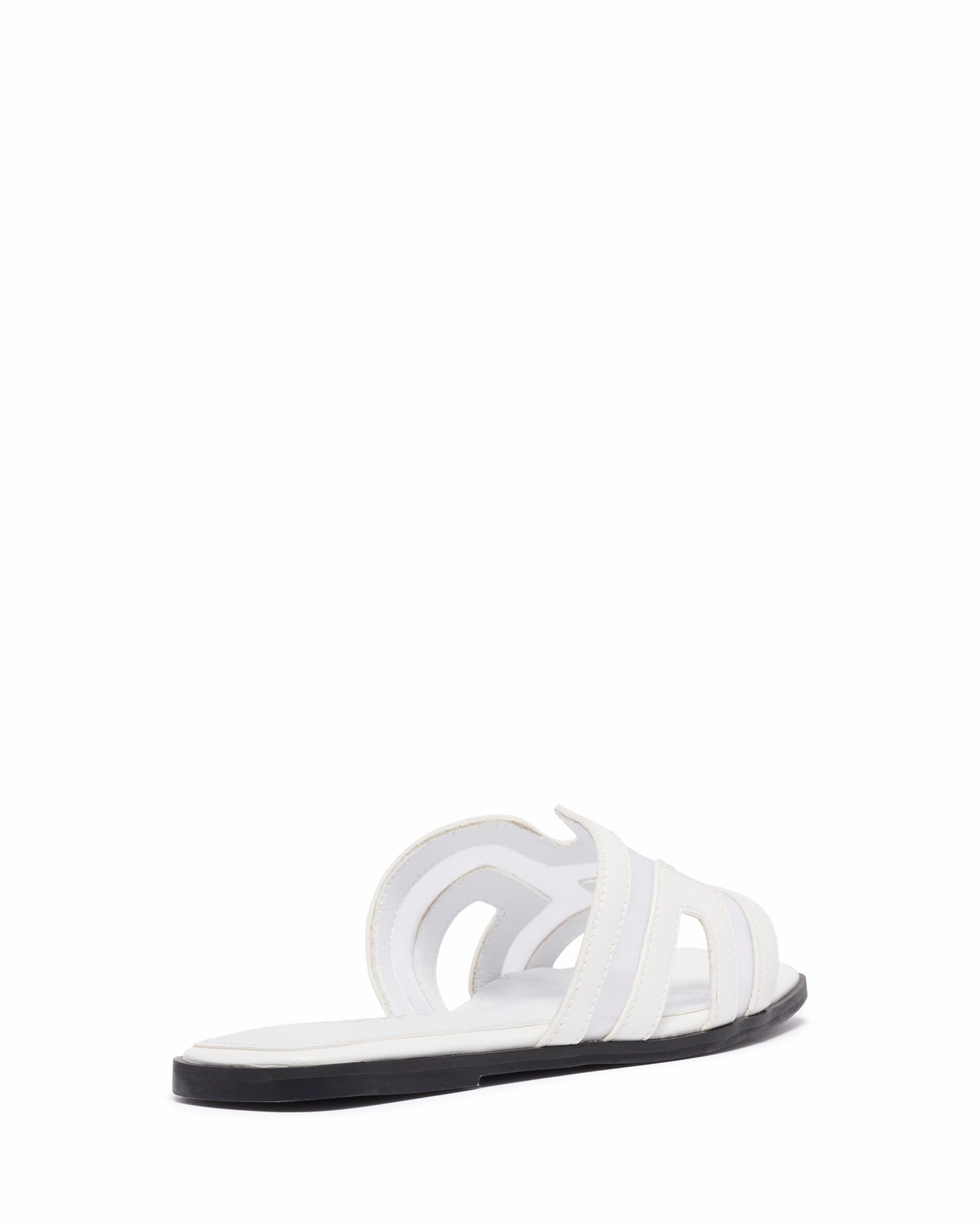 Gaze Flat Sandal White Mesh Ventilated Chassis