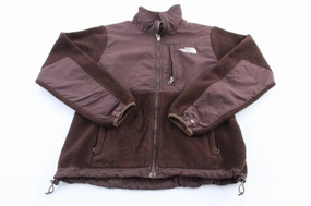 Women's The North Face Embroidered Logo Brown Denali Jacket VentilatedPanels