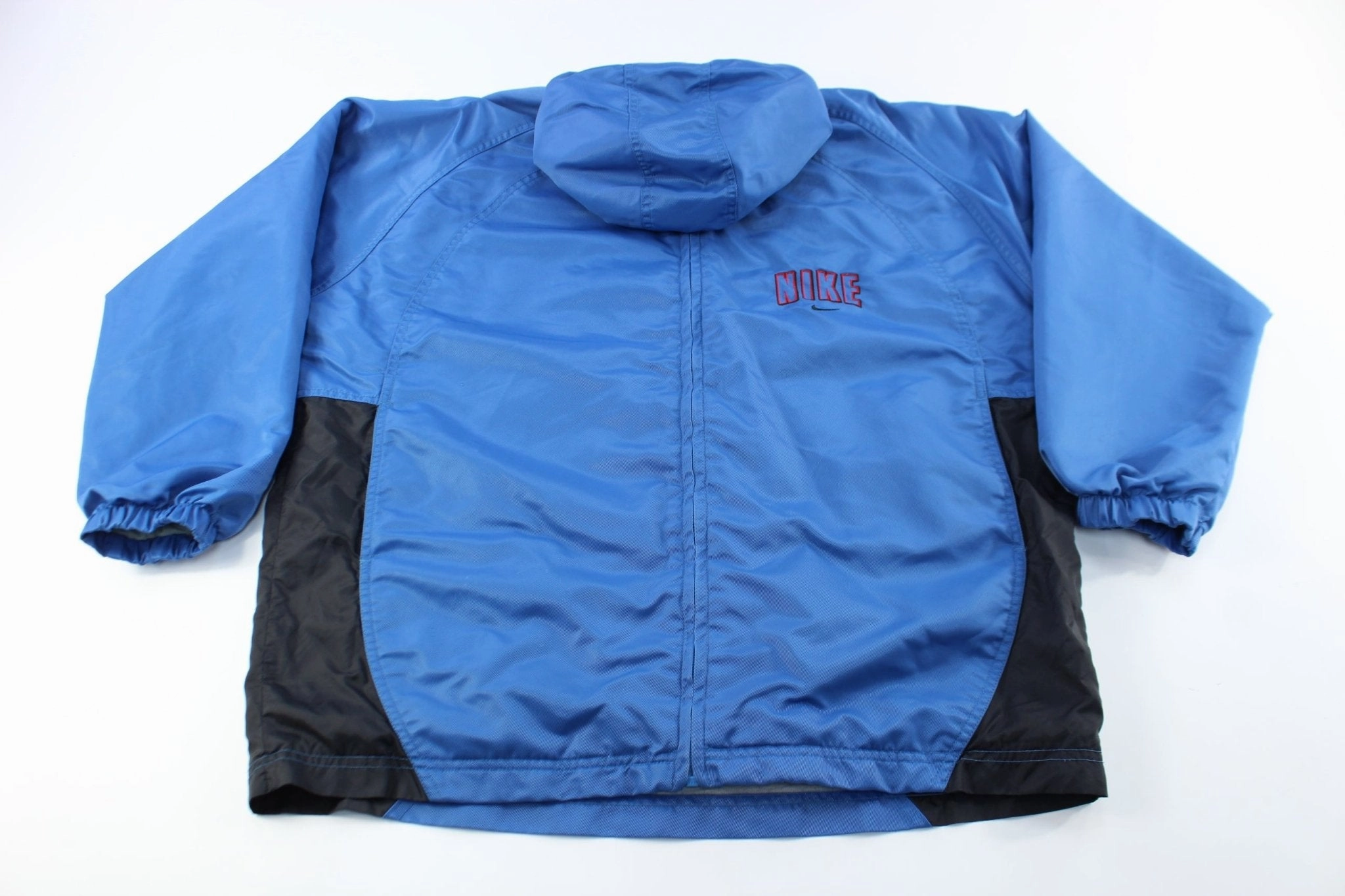 DurableShell Youth Nike Embroidered Logo Blue & Black Zip Up Jacket
