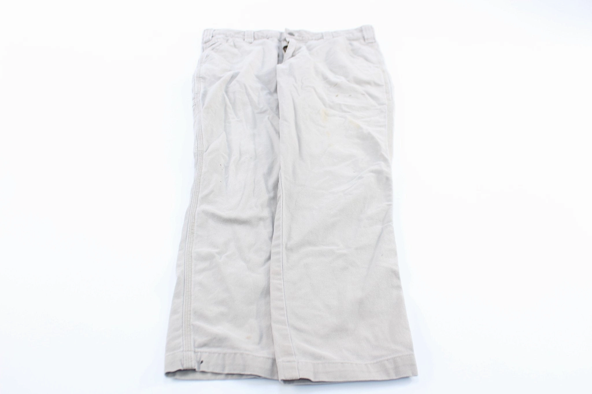 Carhartt Logo Patch Light Khaki Relaxed Fit Pants StaticDissipative