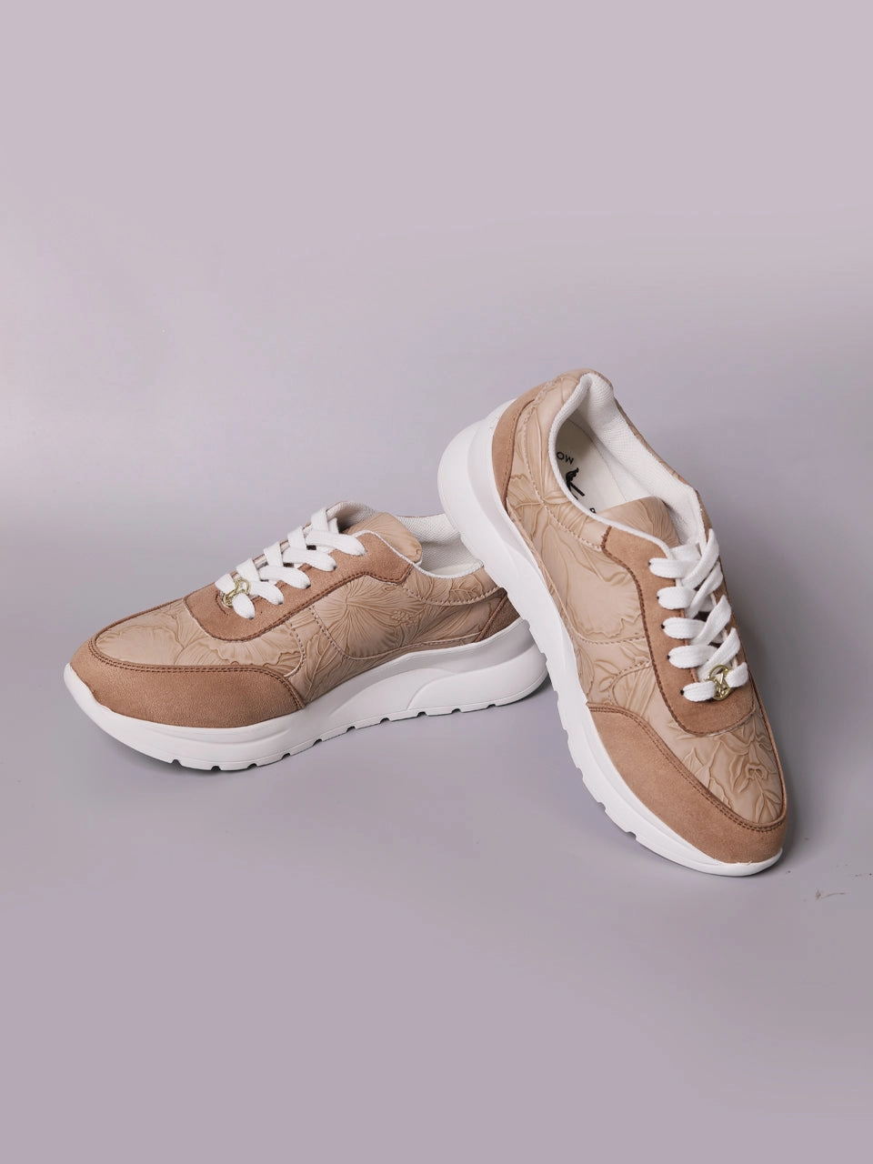 Pansy Brown Sneakers Heat Dissipating Sophisticated Look