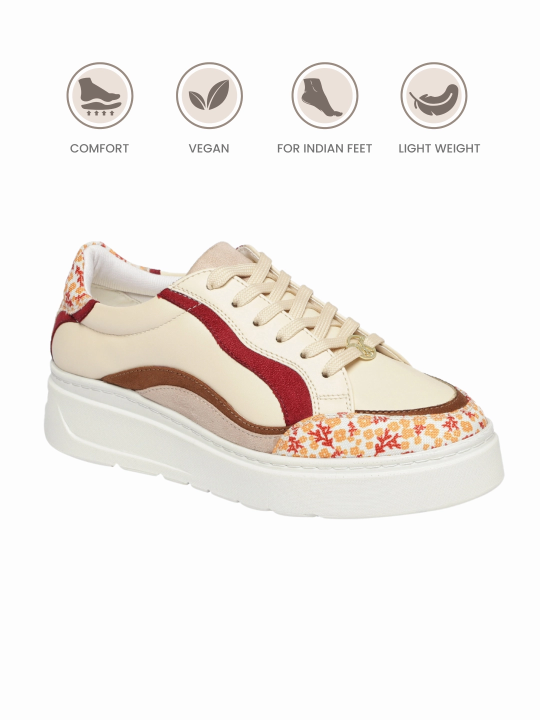 Ready Anywhere Ashley Maroon Sneakers