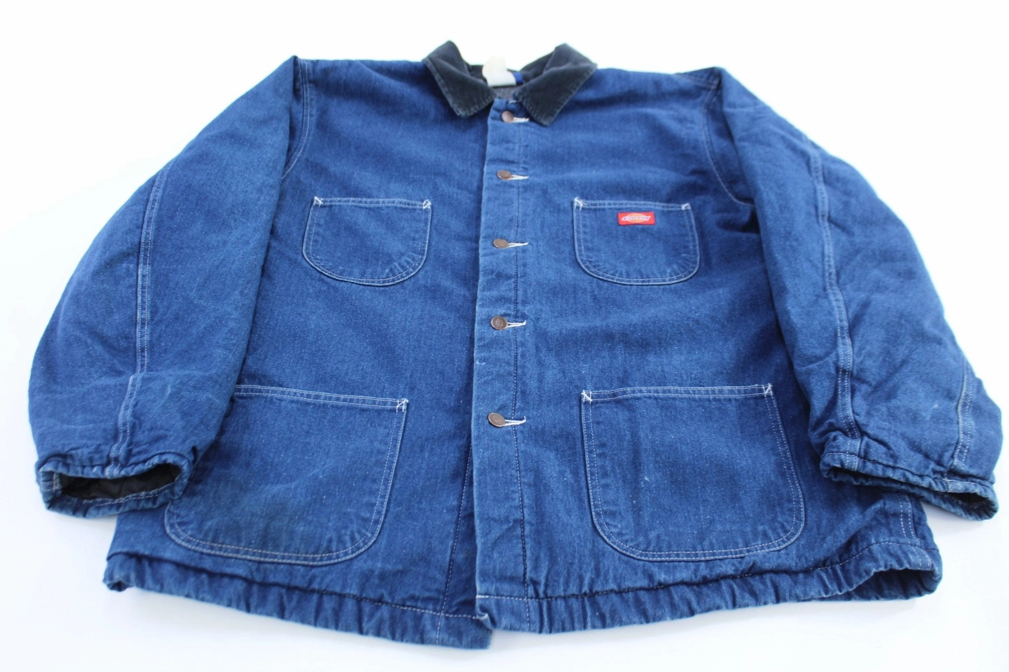 Vintage Dickies Blanket Lined Denim Chore Coat Sleek Finish