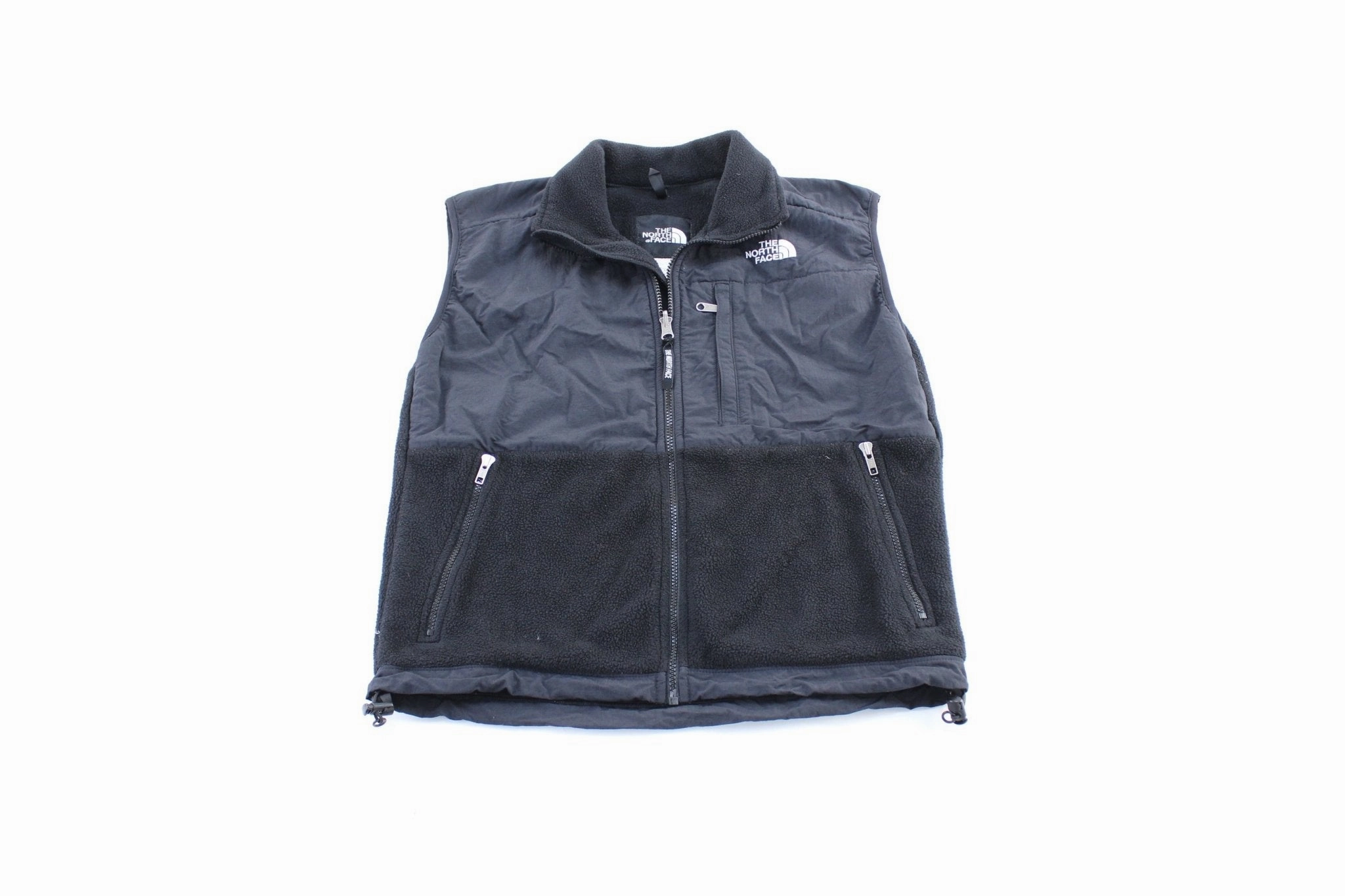Ornamental Women's The North Face Embroidered Logo Black Fleece Zip Up Vest