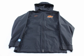 Nike Oklahoma State University Embroidered Full Zip Parka Jacket suitable for formal meetings