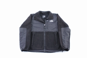 Non Irritating Collar Popular Women's The North Face Embroidered Logo Black Zip Up Jacket