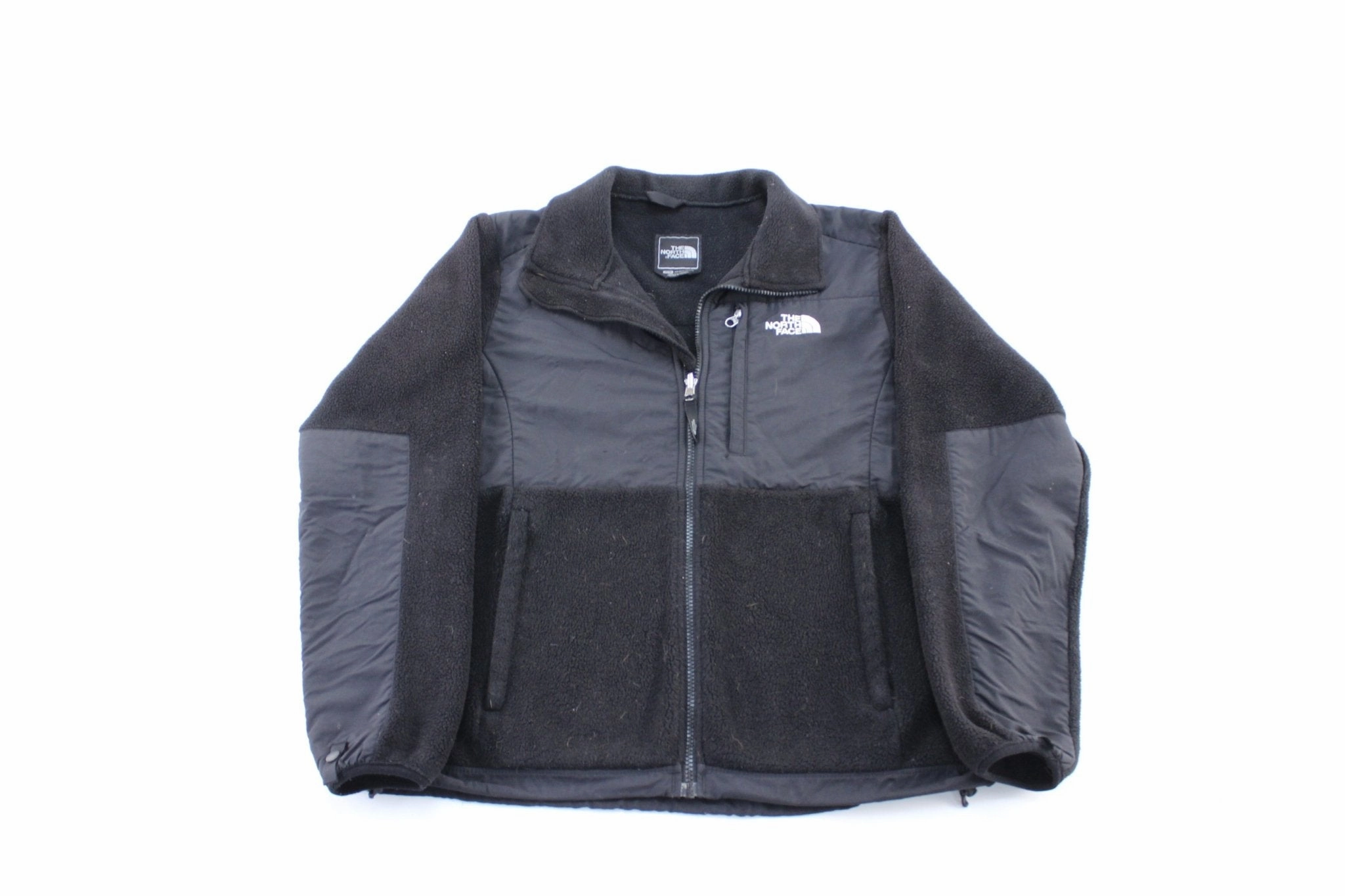 Non Irritating Collar Popular Women's The North Face Embroidered Logo Black Zip Up Jacket